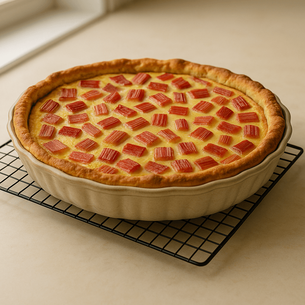 FINNISH RHUBARB TART (RAPARPERIPIIRAKKA)