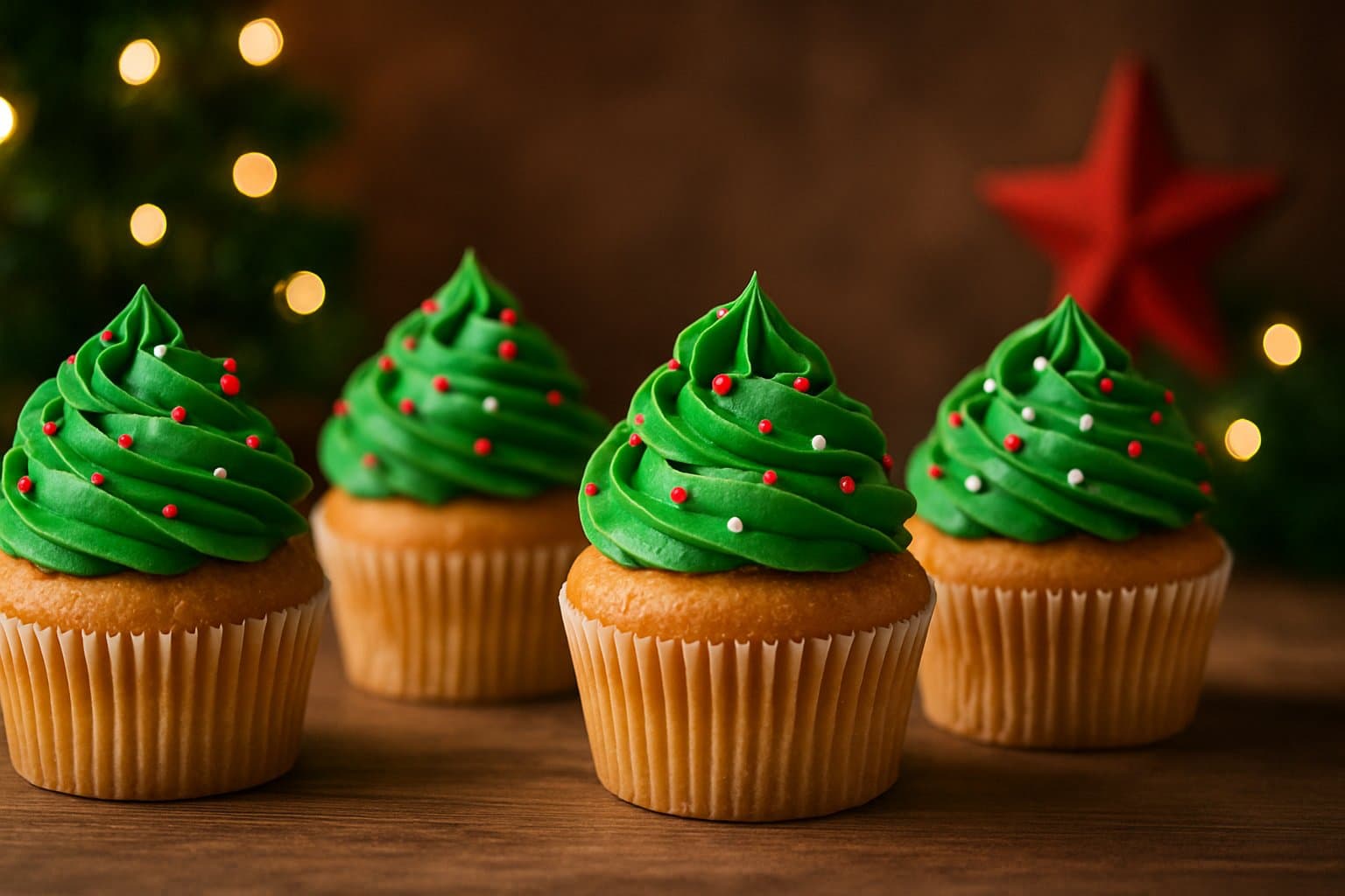 Last-Minute Christmas Cupcakes