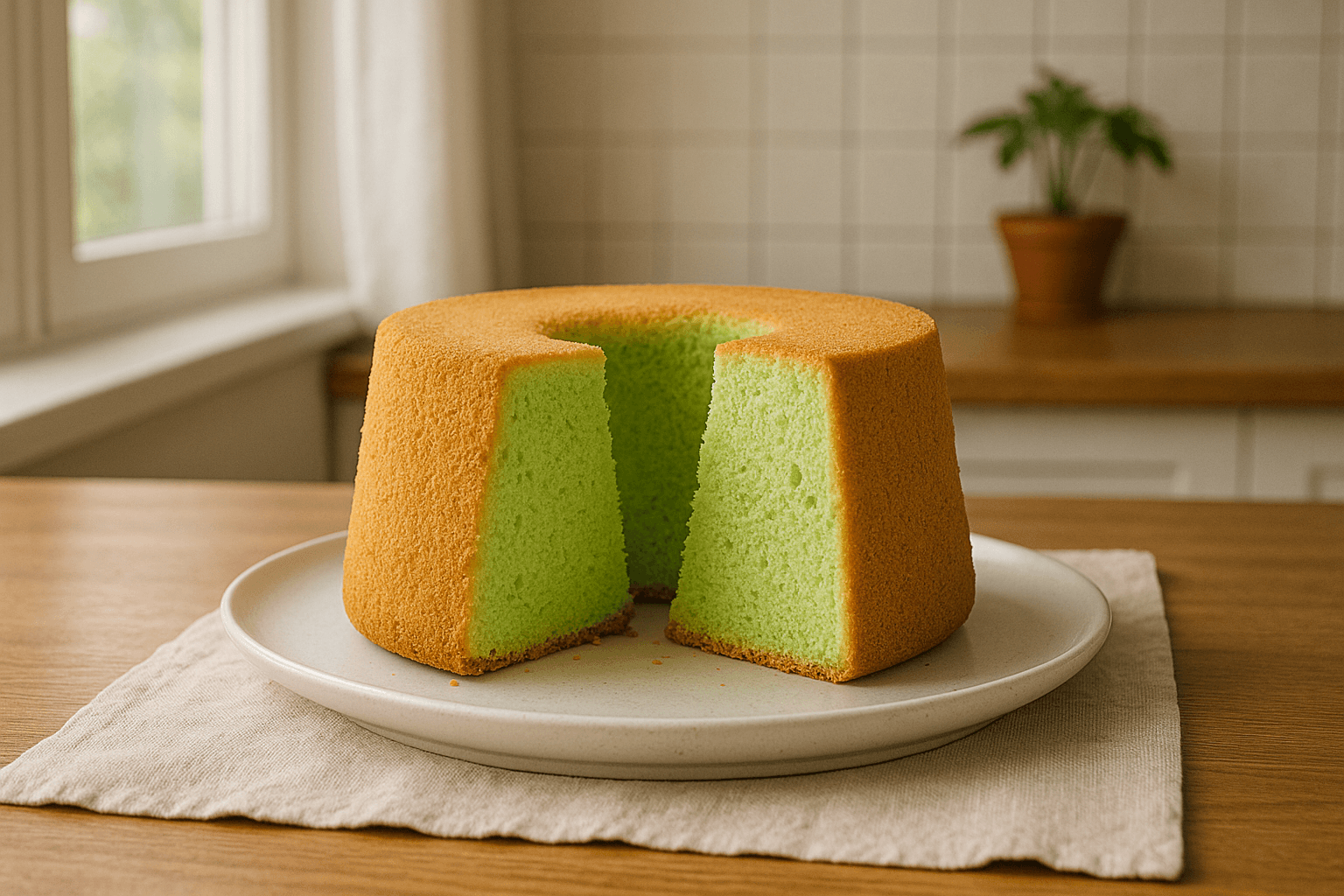 Pandan Chiffon Cake Recipe