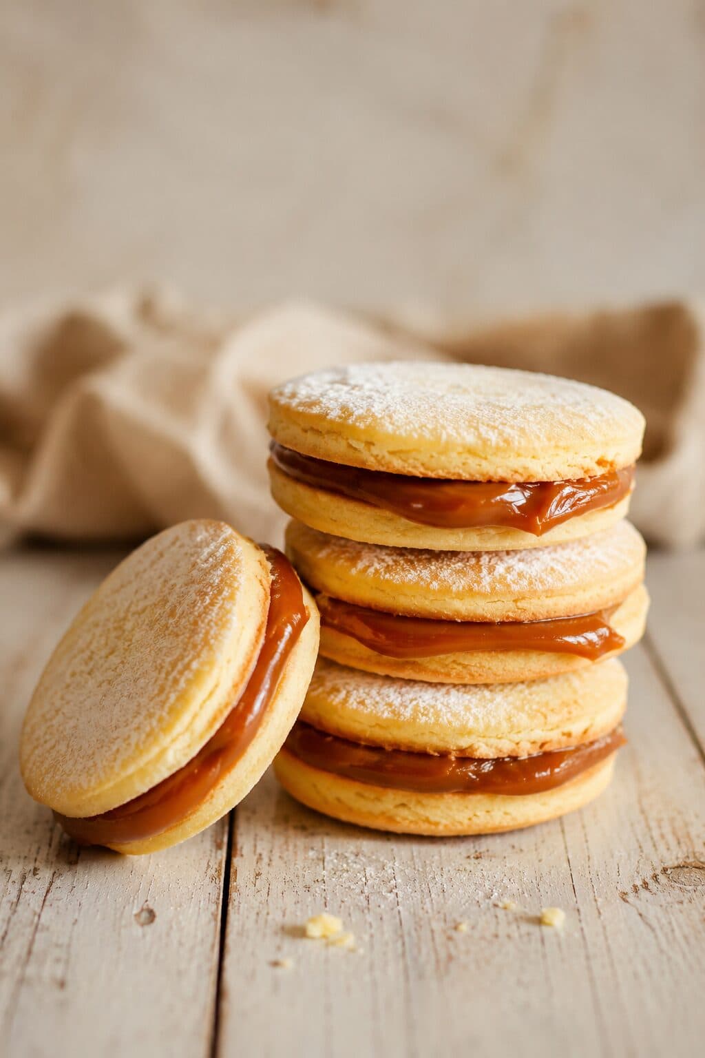 Alfajores: Argentine Dulce de Leche Sandwich Biscuits